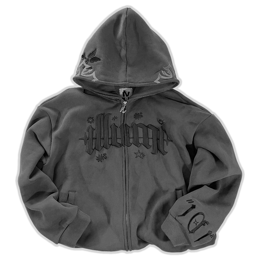 "Push Your Vision" Hoodie【CEMENT】