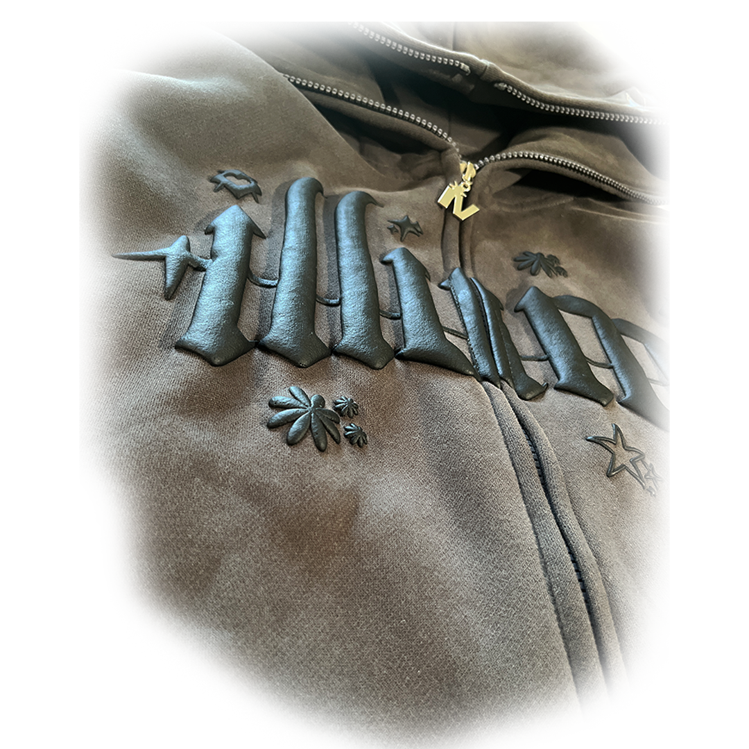"Push Your Vision" Hoodie【CEMENT】