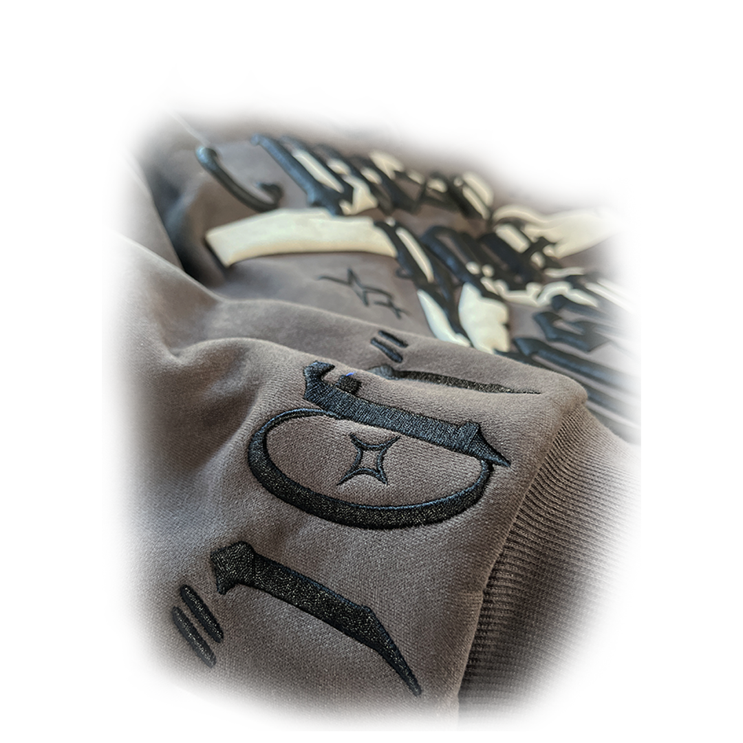 "Push Your Vision" Hoodie【CEMENT】