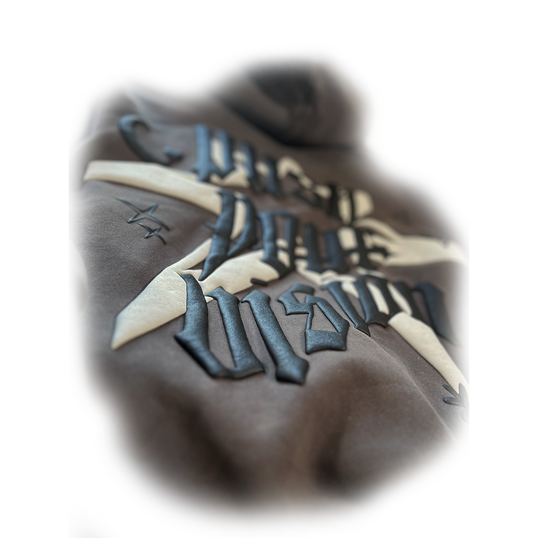 "Push Your Vision" Hoodie【CEMENT】