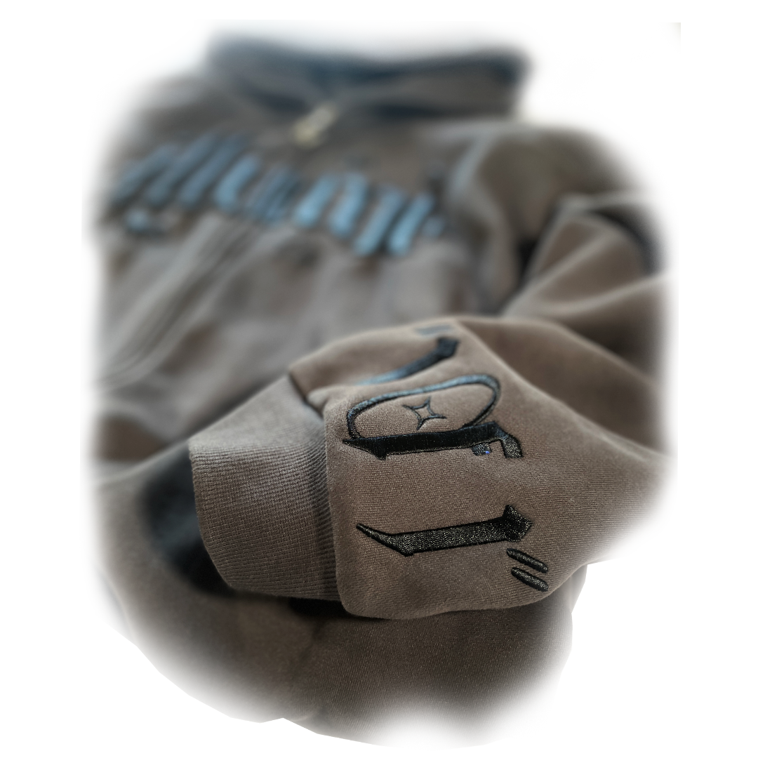 "Push Your Vision" Hoodie【CEMENT】